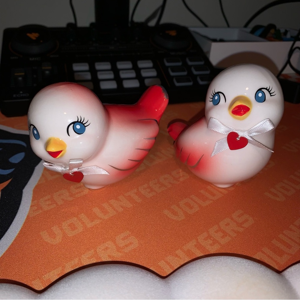 Target Charming Red and White Ceramic Bird Figurines